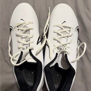 Nike White and Black Athletic Cleats